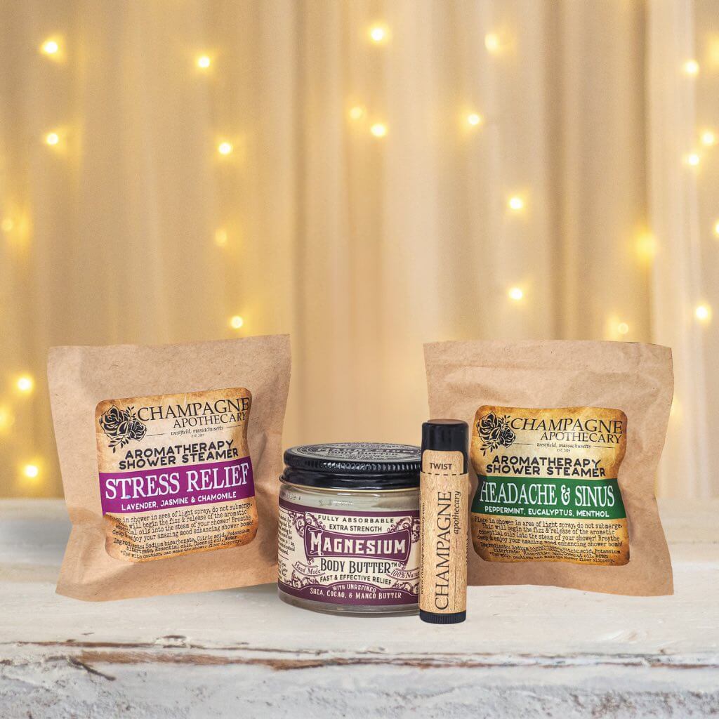 Sleep Support System - Magnesium Butter, Steamers & Lip Balm, Biological Wellness, Clean skincare, non toxic wellness