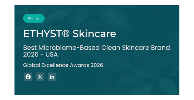 ETHYST® Skincare Named Best Microbiome-Based Clean Skincare Brand 2026 – USA