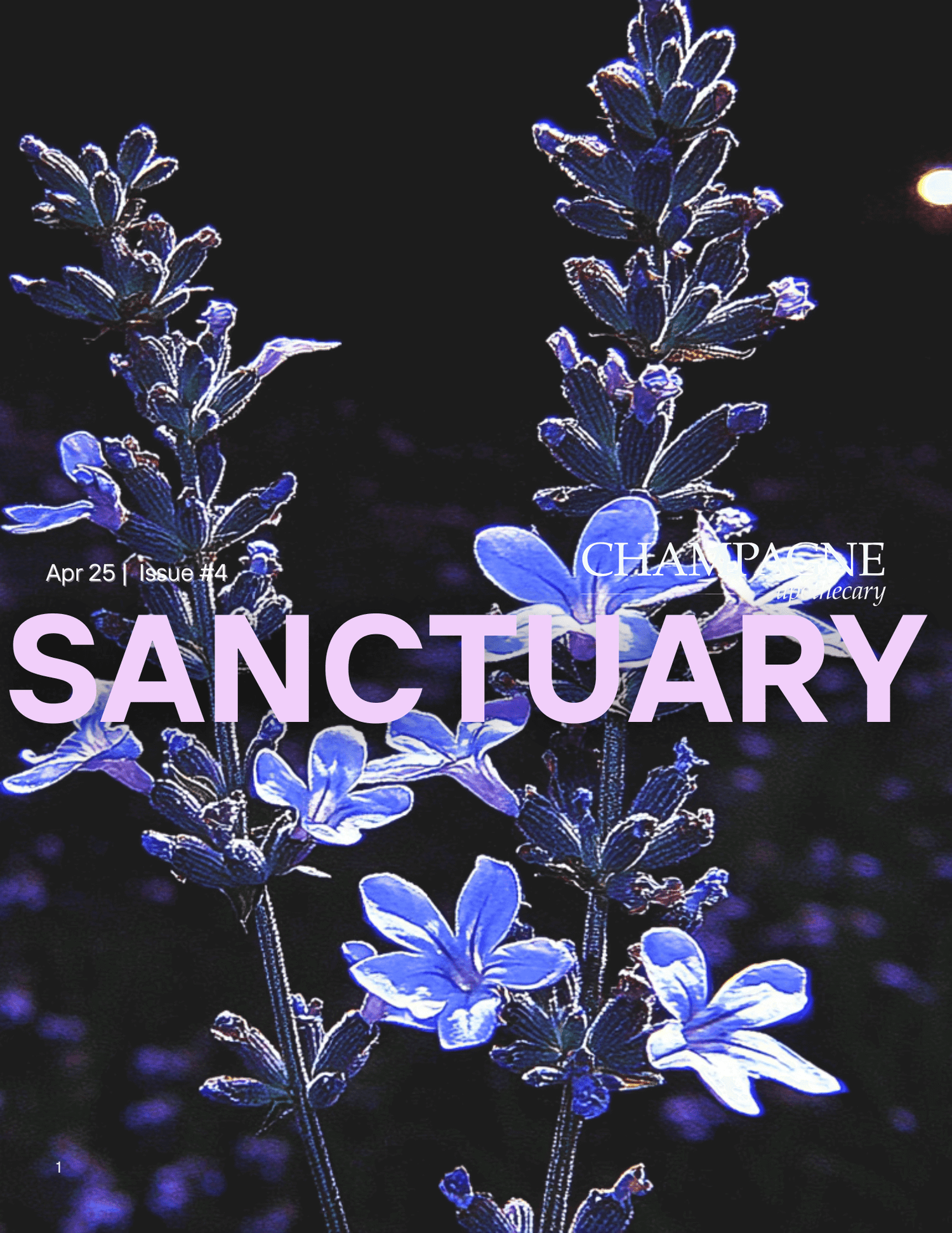 Champagne Apothecary's Sanctuary Magazine Apr '25 | Issue #4