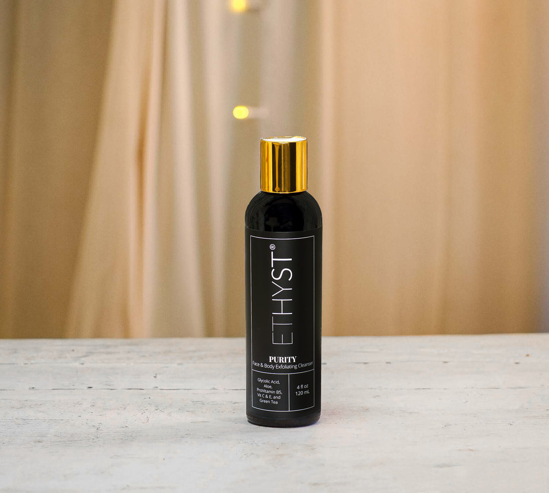 ETHYST® Purity Face &amp; Body Glycolic Exfoliating Cleanser
